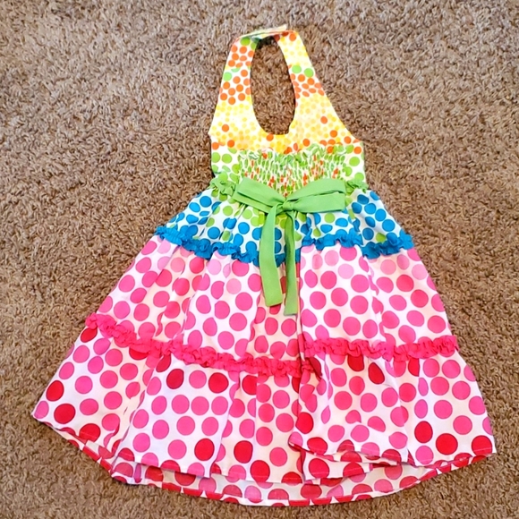 Polka Dot Halter Dress - Picture 2 of 5